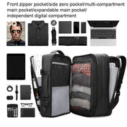 Mark Ryden 17.3 Inch Men Large Capacity Oxford Cloth Computer Backpack,Style: Expansion Style