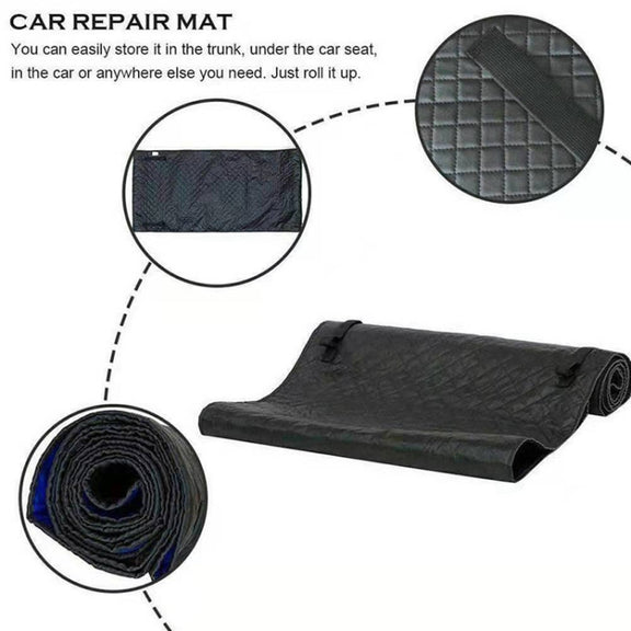 Portable Non-slip Car Repair Reclining Pad(Black)
