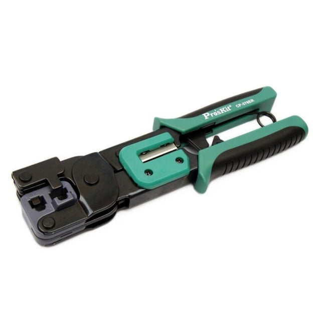 ProsKit Dual-purpose 6/8P Iron Handle Network Ratchet Crimping Plier(CP-376ER)