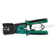ProsKit Dual-purpose 6/8P Iron Handle Network Ratchet Crimping Plier(CP-376ER)