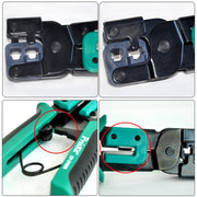 ProsKit Dual-purpose 6/8P Iron Handle Network Ratchet Crimping Plier(CP-376ER)