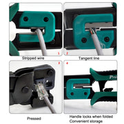 ProsKit Dual-purpose 6/8P Iron Handle Network Ratchet Crimping Plier(CP-376ER)