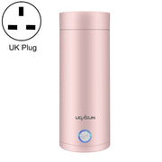 UGASUN Travel Portable Mini Electric Heated Water Cup, Color: UK Plug (Pink)