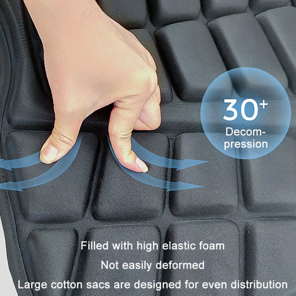 Shock Absorption Heat Insulation Breathable Motorcycle Seat Cushion, Style: Butterfly Type