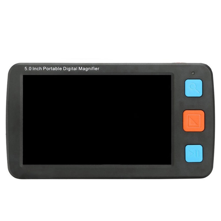 5.0 inch Portable HD Electronic Vision Aid Low Vision Magnifying Glass Reader, US Plug(Black)