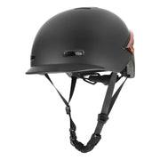 Cycling Helmet Ultralight Bicycle Helmet with Warning Light Remote Control(Black)