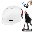 Cycling Helmet Ultralight Bicycle Helmet with Warning Light Remote Control(White) - Protective Helmet & Masks by PMC TechLife | Online Shopping South Africa | PMC TechLife
