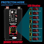 Tang 3 Generations Home Solar Generator Inverter+30A Controller+18W 12V Solar Panel, Specification: Black 12V To 110V