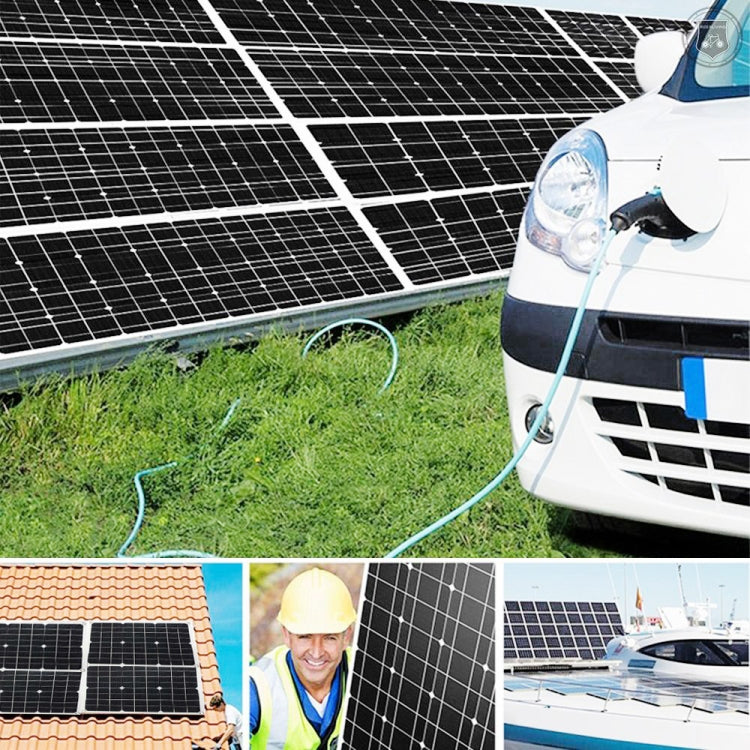 Tang 3 Generations Home Solar Generator Inverter+30A Controller+18W 12V Solar Panel, Specification: Yellow 12V To 220V
