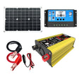 Tang 3 Generations Home Solar Generator Inverter+30A Controller+18W 12V Solar Panel, Specification: Yellow 12V To 110V - free shipping - PMC TechLife - Order now!