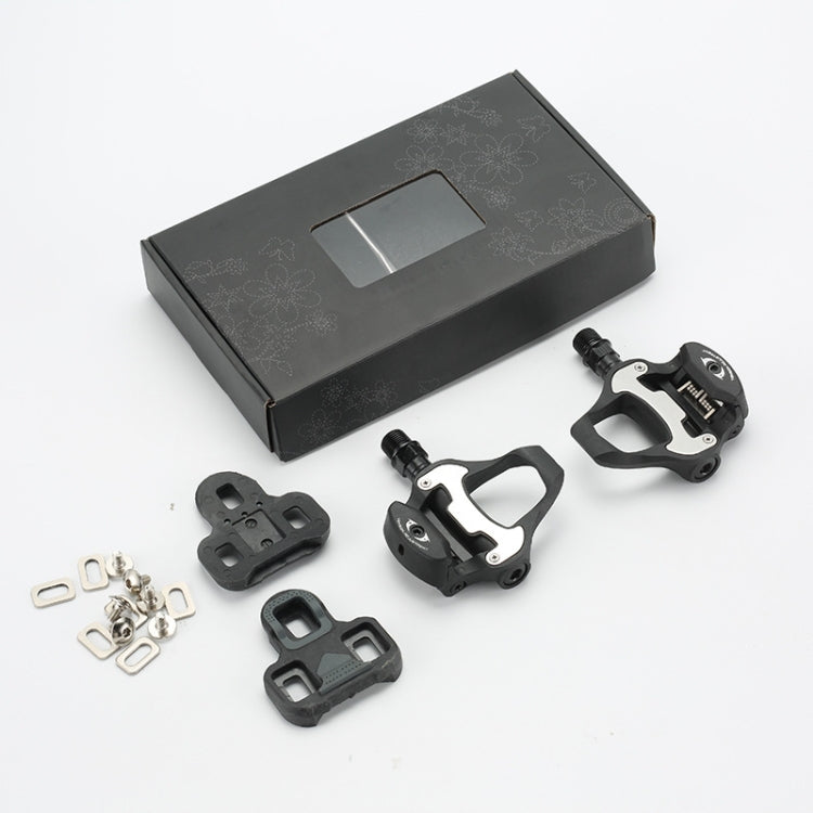 RACEWORK 01455 Road Bike Self-locking Pedals(Black)