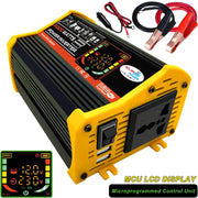 Saga 3 Generations Home Solar Generator Inverter+30A Controller+18W 12V Solar Panel, Specification: Black 12V To 220V