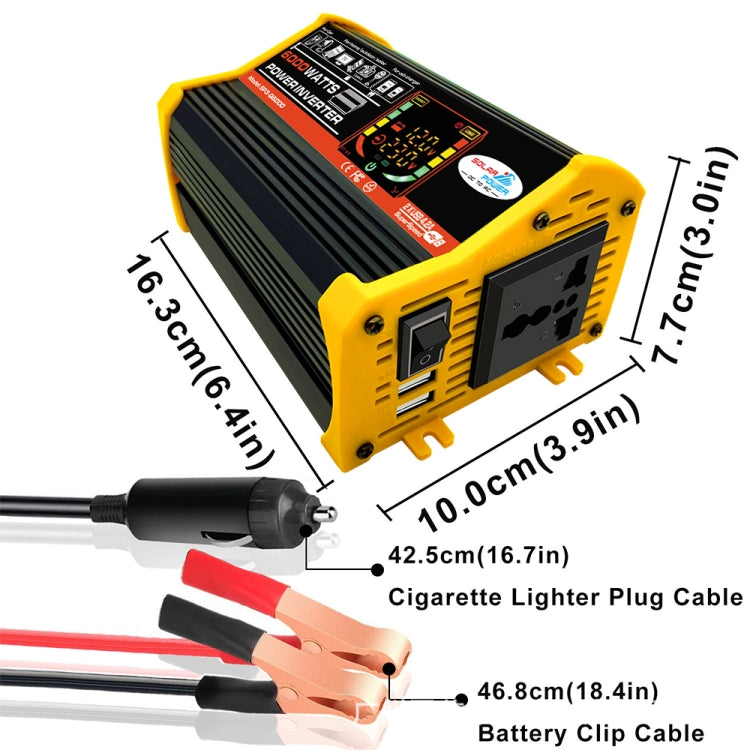 Saga 3 Generations Home Solar Generator Inverter+30A Controller+18W 12V Solar Panel, Specification: Black 12V To 220V