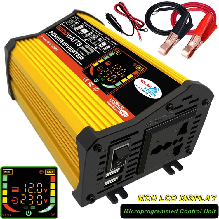 Saga 3 Generations Home Solar Generator Inverter+30A Controller+18W 12V Solar Panel, Specification: Yellow 12V To 110V
