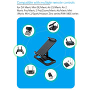 Drone Remote Controller Holder Tablet Extended Bracket Clip With Lanyard & 8 Pin Line