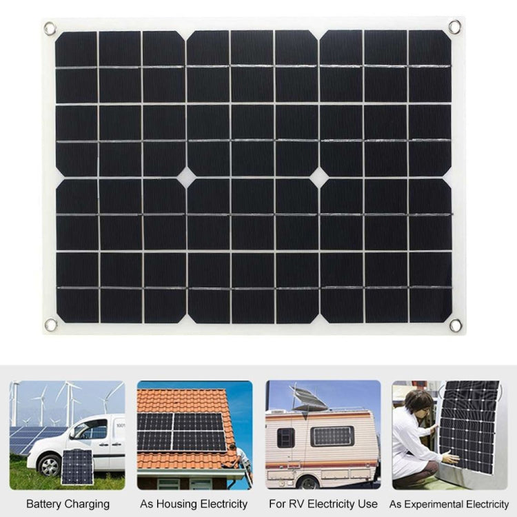 Saga Generation 2 Home Solar Generator Inverter+30A Controller+18W 12V Solar Panel, Specification: Black 12V To 110V