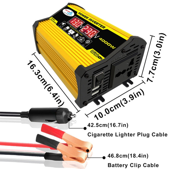 Saga Generation 2 Home Solar Generator Inverter+30A Controller+18W 12V Solar Panel, Specification: Yellow 12V To 110V