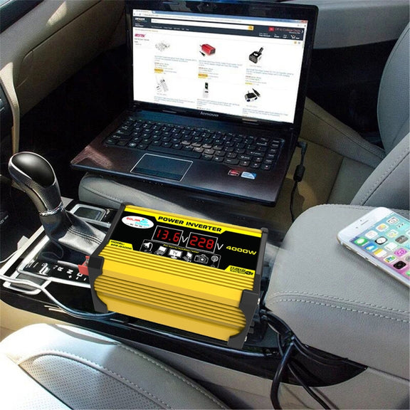 Saga Generation 2 Home Solar Generator Inverter+30A Controller+18W 12V Solar Panel, Specification: Yellow 12V To 110V