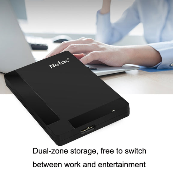 Netac K218 High Speed 2.5 Inch Software Encrypted Mobile Hard Drive, Capacity: 2TB