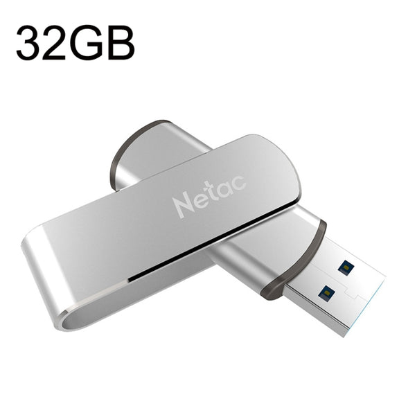 Netac U388 High Speed USB3.0 Metal Rotating Car Computer U Disk, Capacity: 32GB