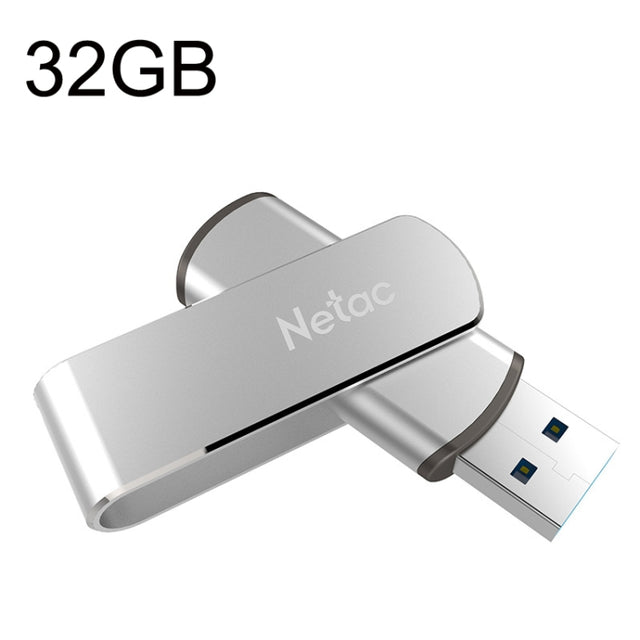 Netac U388 High Speed USB3.0 Metal Rotating Car Computer U Disk, Capacity: 32GB