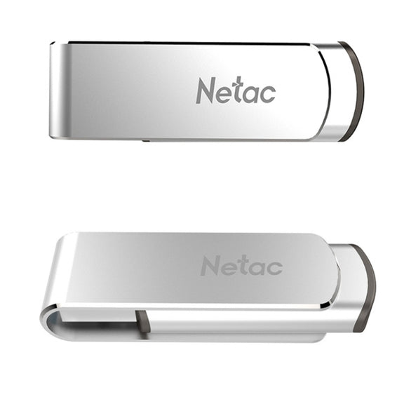 Netac U388 High Speed USB3.0 Metal Rotating Car Computer U Disk, Capacity: 64GB