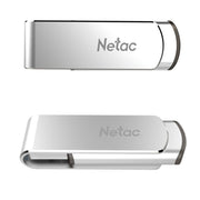 Netac U388 High Speed USB3.0 Metal Rotating Car Computer U Disk, Capacity: 128GB