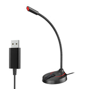 F12 Metal Hose Meeting Desktop Microphone, Spec: USB Version (Black)