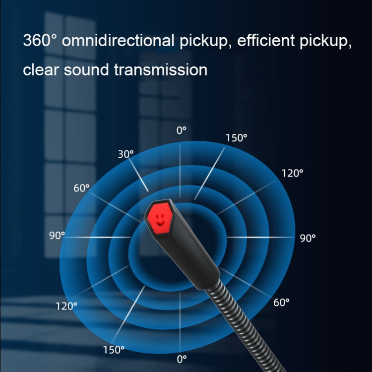 F12 Metal Hose Meeting Desktop Microphone, Spec: USB Version (Black)