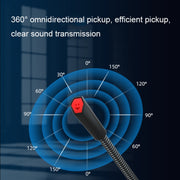 F12 Metal Hose Meeting Desktop Microphone, Spec: USB Version (Black)