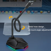 Metal Hose Meeting Desktop Microphone, Spec: 3.5 Version (Black)