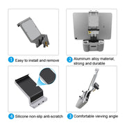 Aluminum Retractable Tablet Extension Stand for DJI Mini 3 Pro/Mavic Air 2S/Air 2/Mini 2