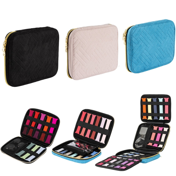 Velvet Watch Strap Watch Accessories Storage Bag, Specification: Black M
