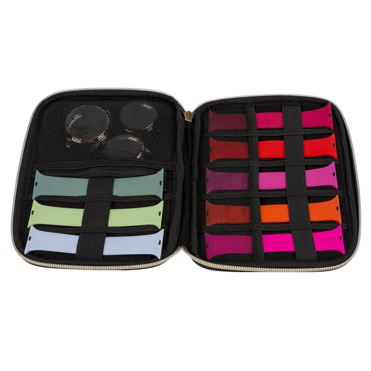 Velvet Watch Strap Watch Accessories Storage Bag, Specification: Black L
