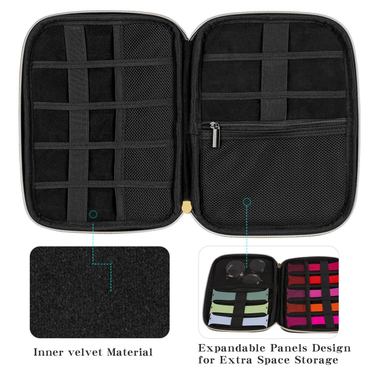 Velvet Watch Strap Watch Accessories Storage Bag, Specification: Black M