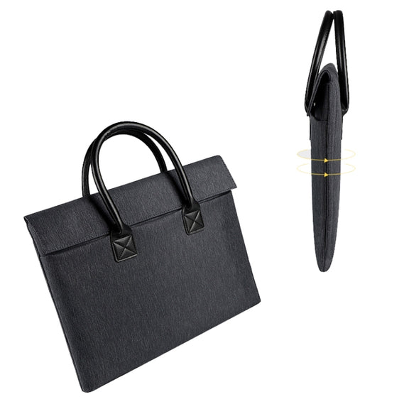 ST04 Water-resistant Portable Laptop Case, Size: 13.3 inches(Navy Blue)