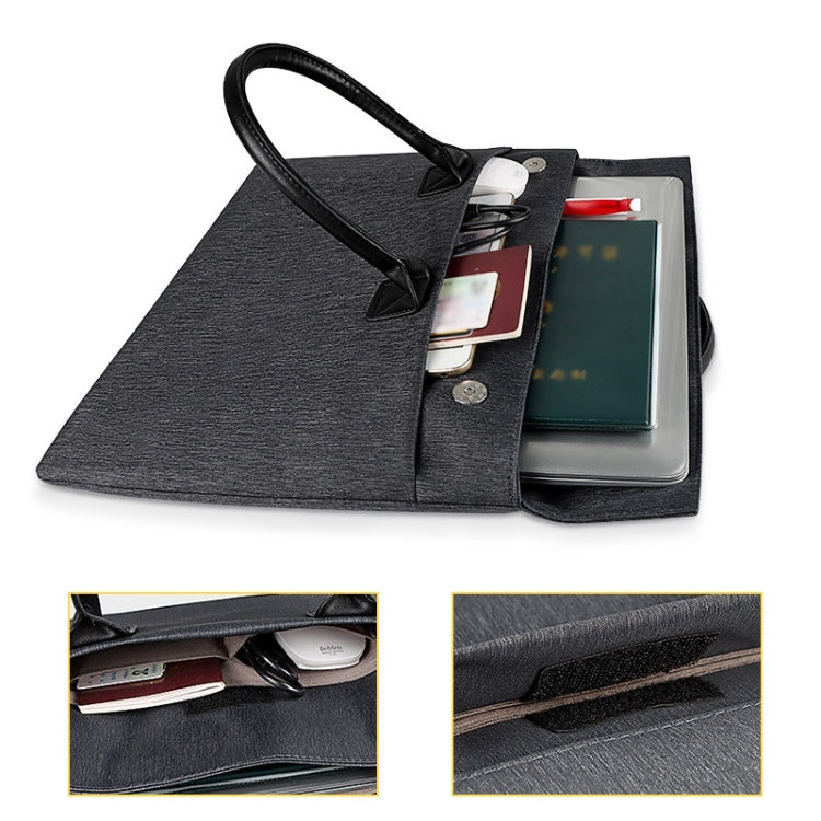 ST04 Water-resistant Portable Laptop Case, Size: 13.3 inches(Navy Blue)