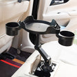 Car Water Cup Holder Dinner Plate Rack Rotatable Mobile Phone Holder(Black) - Car Drink Holders by PMC Jewellery | Online Shopping South Africa | PMC Jewellery | Buy Now Pay Later Mobicred