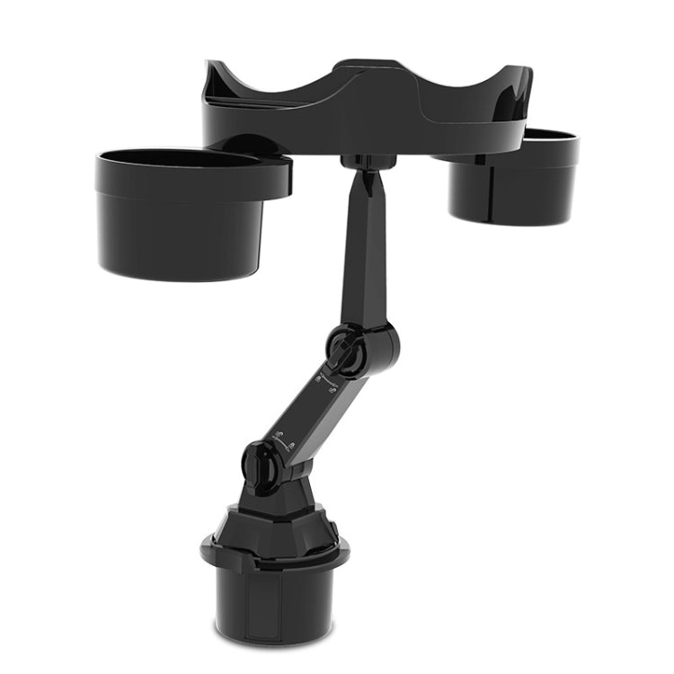 Car Water Cup Holder Dinner Plate Rack Rotatable Mobile Phone Holder(Black)