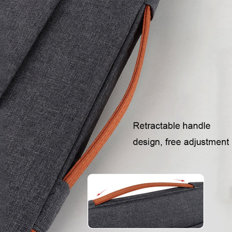 ND02 Water-resistant Portable Laptop Case, Size: 15.6 inches(Mysterious Black)