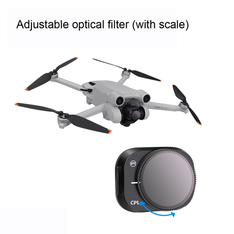RCSTQ Aluminum Alloy Adjustable Filter Accessories for DJI Mini 3 Pro,Style: ND32