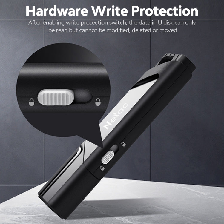 Netac U336 Protection With Lock Car High-Speed USB Flash Drives, Capacity: 128GB
