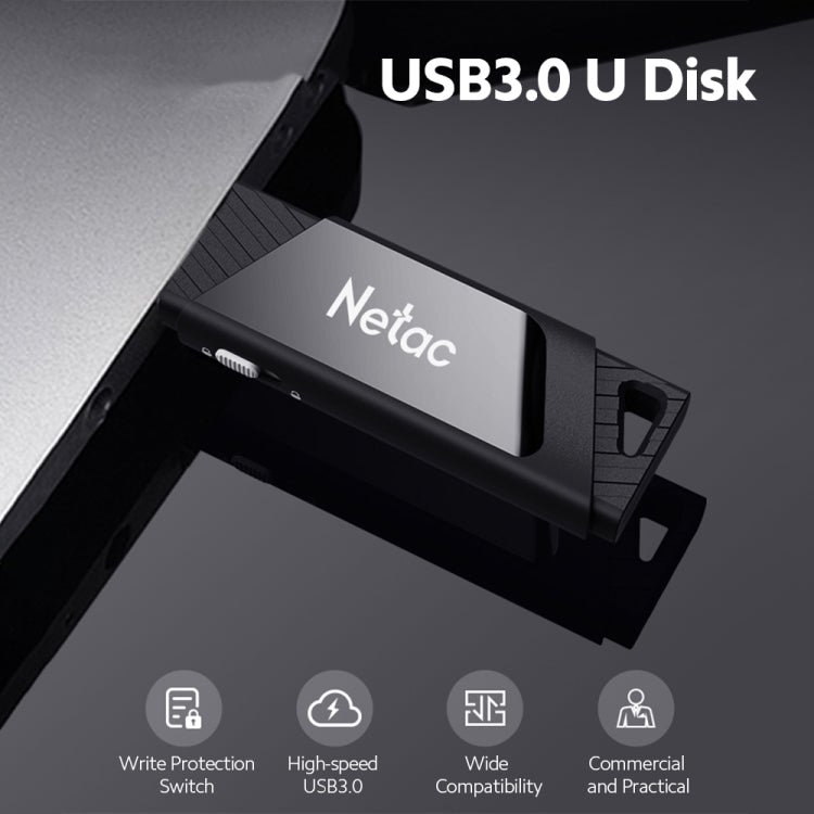 Netac U336 Protection With Lock Car High-Speed USB Flash Drives, Capacity: 128GB