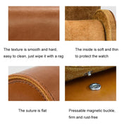 PU Leather Watch Protective Dustproof Display Box Portable Storage Box(Brown)