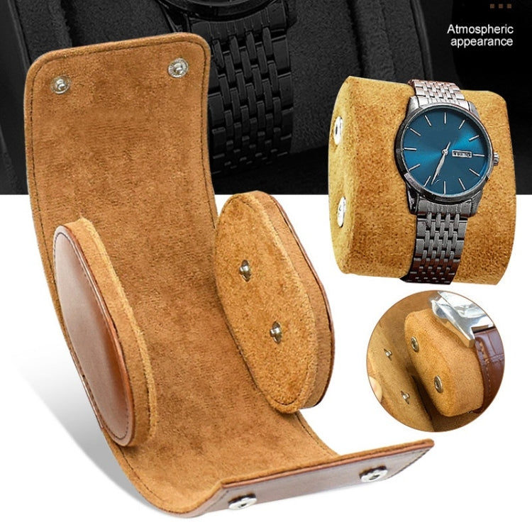 PU Leather Watch Protective Dustproof Display Box Portable Storage Box(Black)