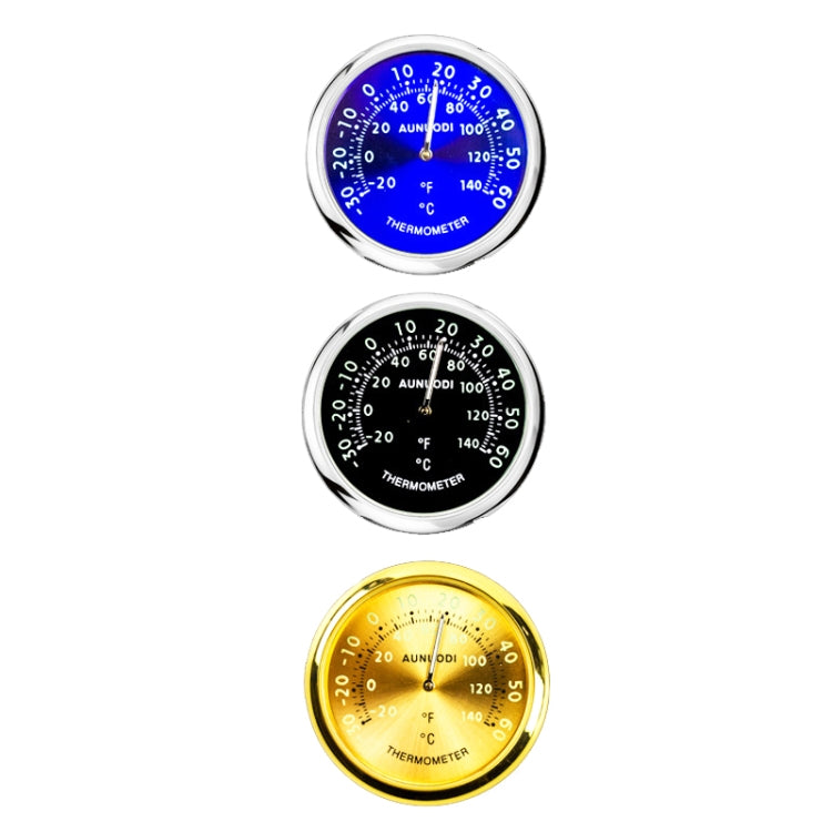 Night Light Car Thermometer Metal Ornaments(Black Thermometer)
