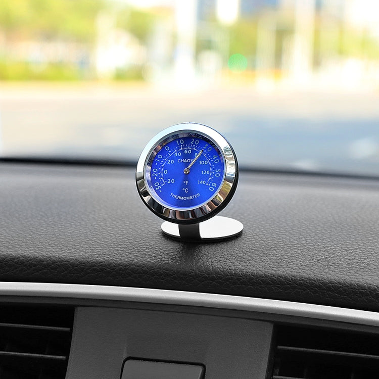 Night Light Car Thermometer Metal Ornaments(Black Thermometer)