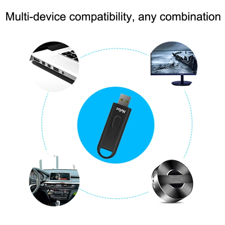 Netac U309 High Speed USB3.0 Push-Pull Encrypted USB Flash Drive, Capacity: 32GB