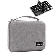 Baona BN-F018 Multifunctional Double Layer EVA Hard Shell U Disk Data Cable Storage Bag(Grey)