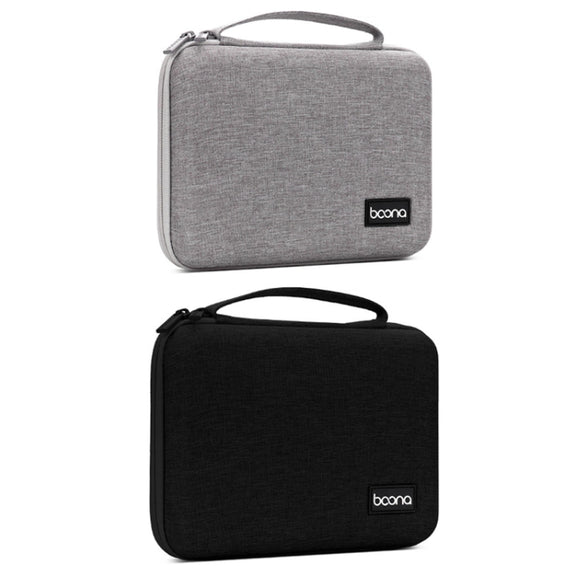 Baona BN-F018 Multifunctional Double Layer EVA Hard Shell U Disk Data Cable Storage Bag(Black)